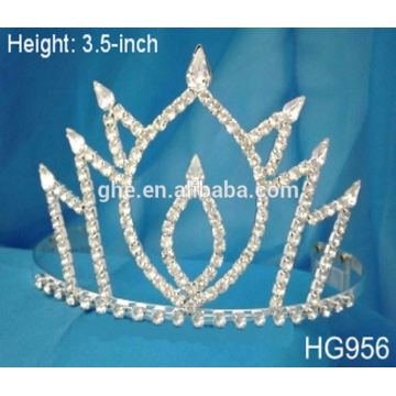 Tiara mundo pierda plata bling tiaras nuevo diseño joyas tiara coronas de plástico y tiaras